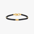 Black Bead Gold Bangles for Kids