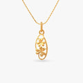 Bloom Frame Gold Pendant